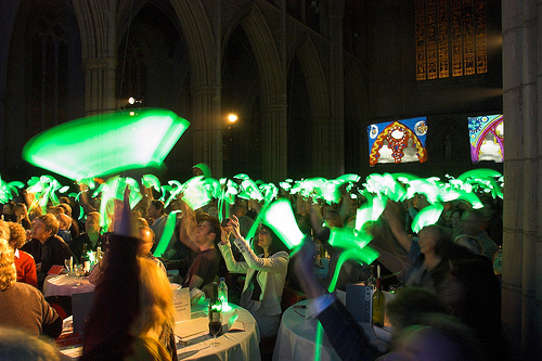 Glowstick voting at the DIMA:s