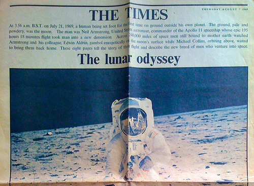 The Times Apollo 11 commemorative issue. 